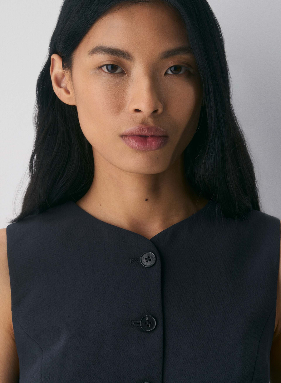 gilet regale - crepette dark night navy