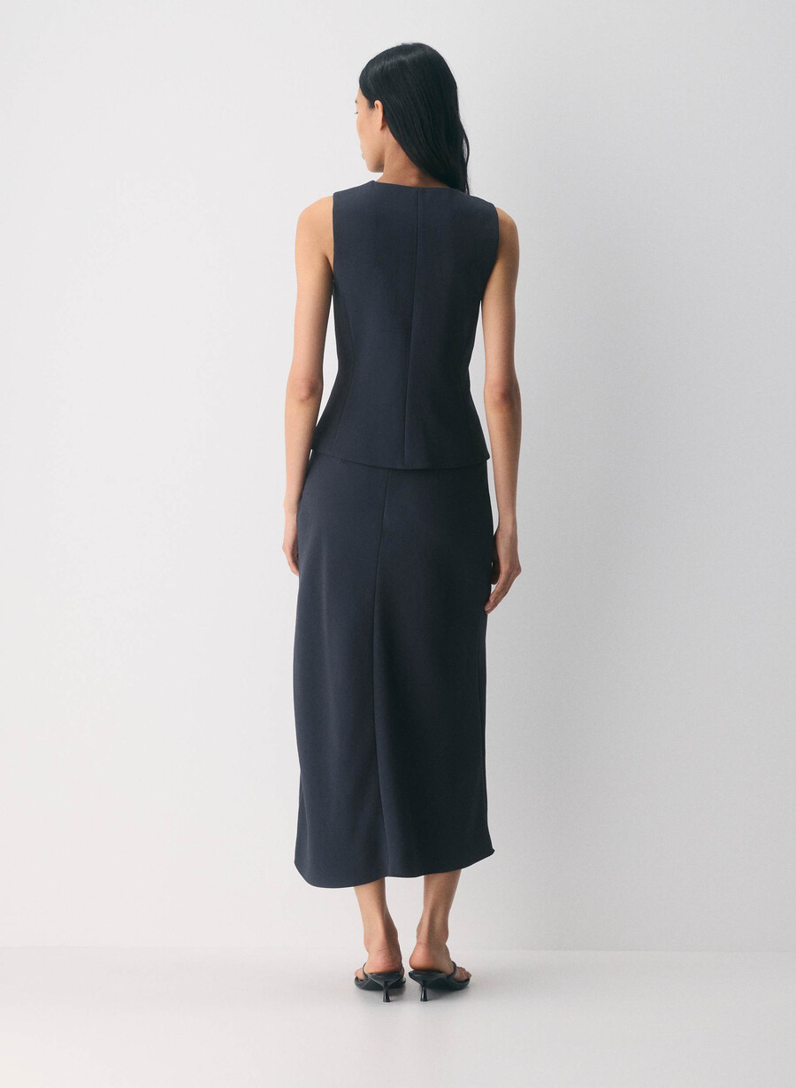 gilet regale - crepette dark night navy