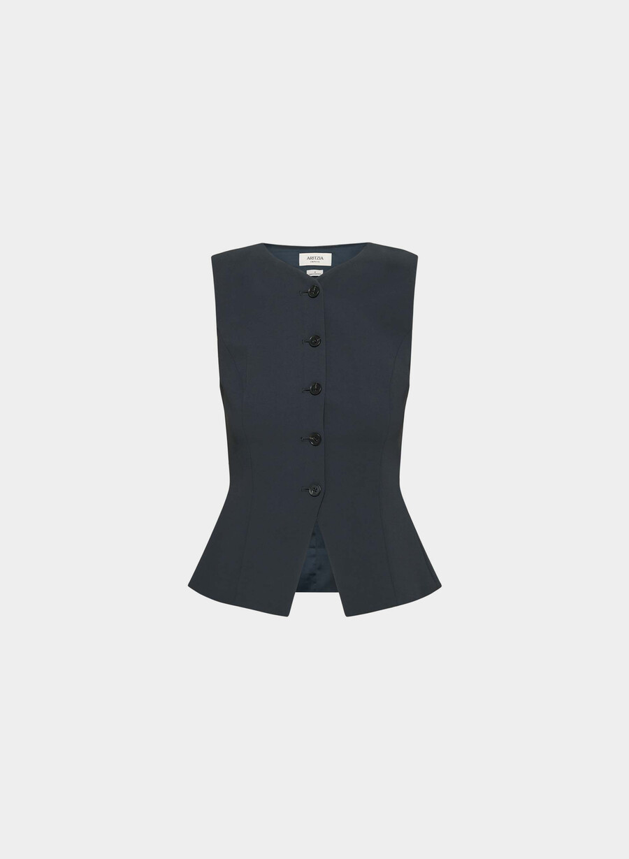 gilet regale - crepette dark night navy