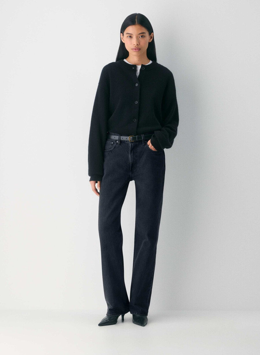 cardigan essential cashmere allegory nero
