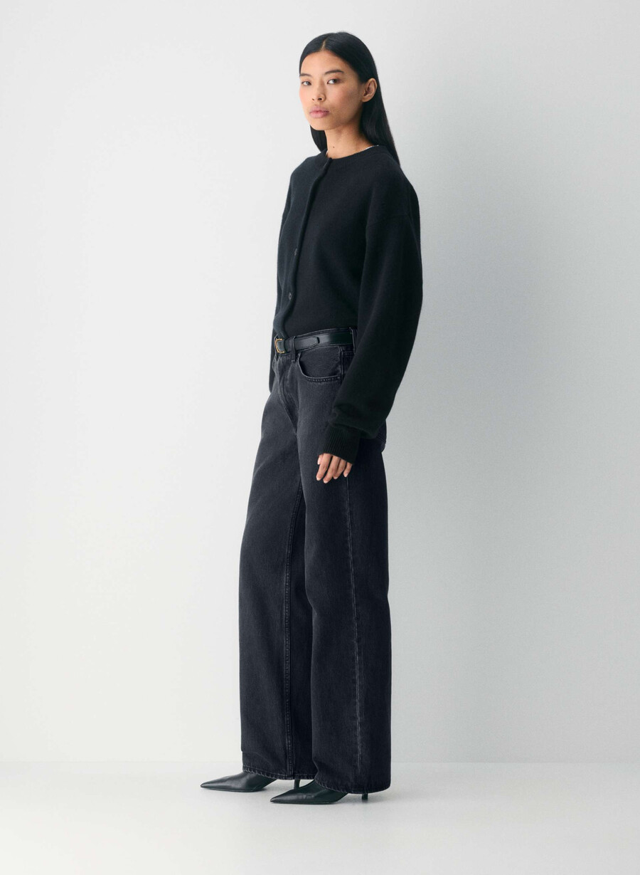 cardigan essential cashmere allegory nero