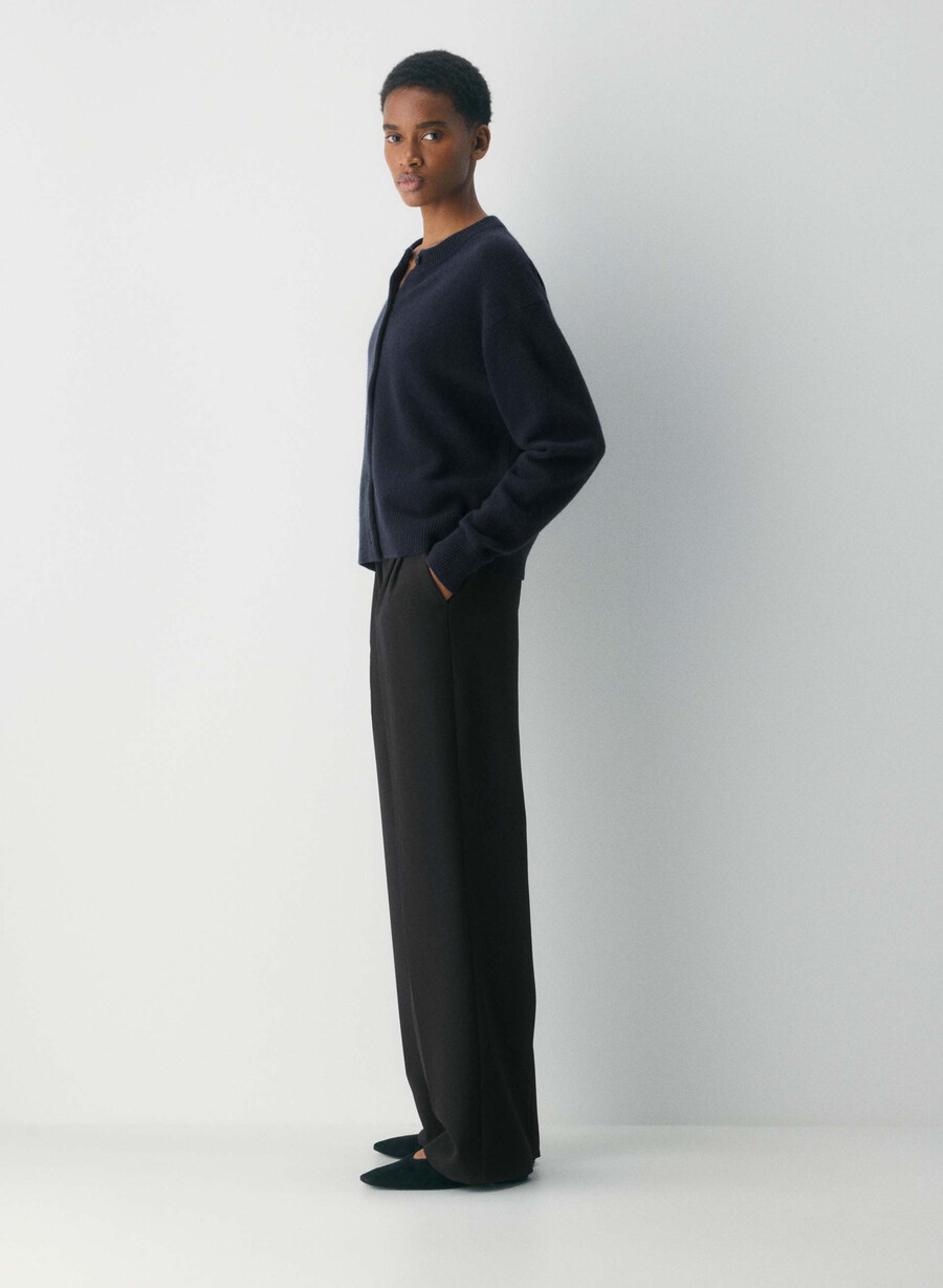 cardigan essential cashmere allegory dark navy