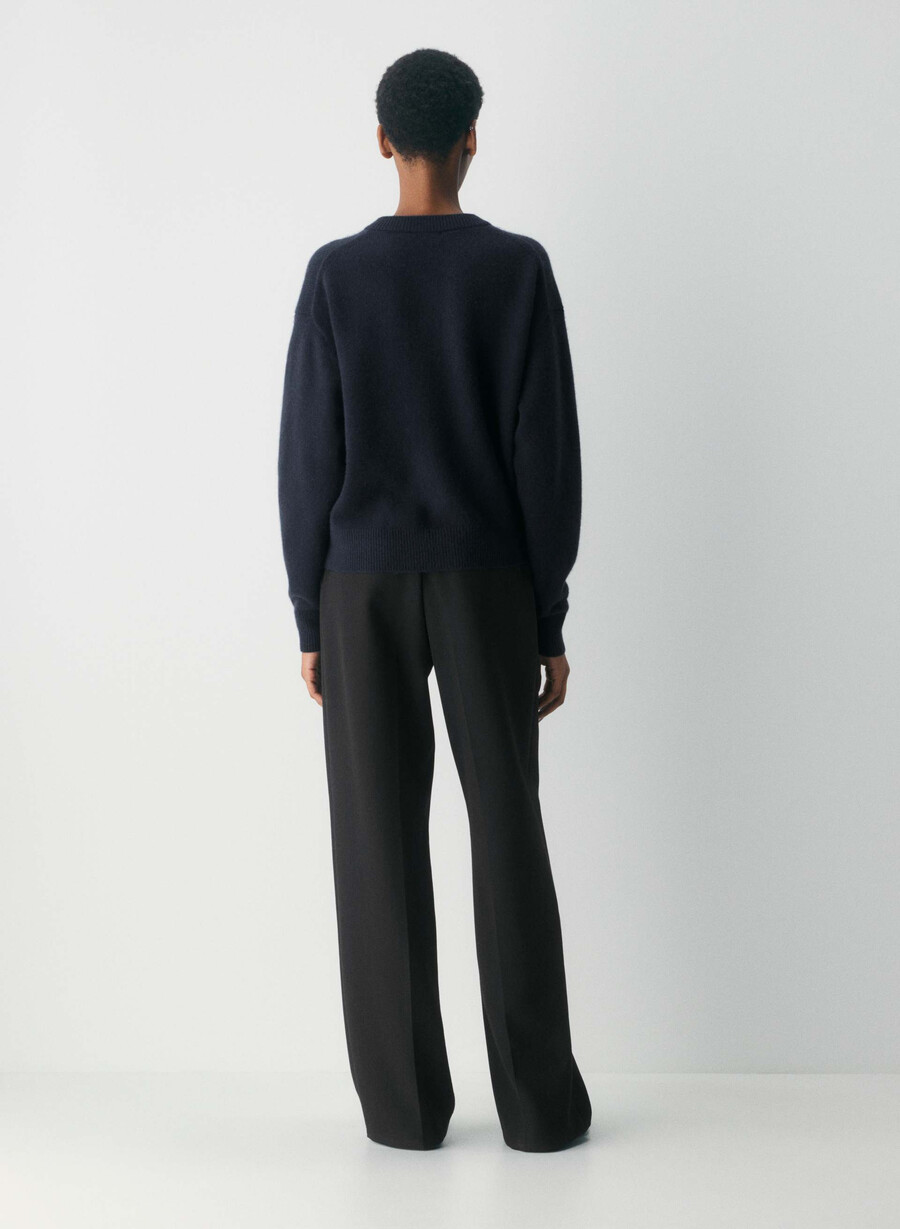 cardigan essential cashmere allegory dark navy