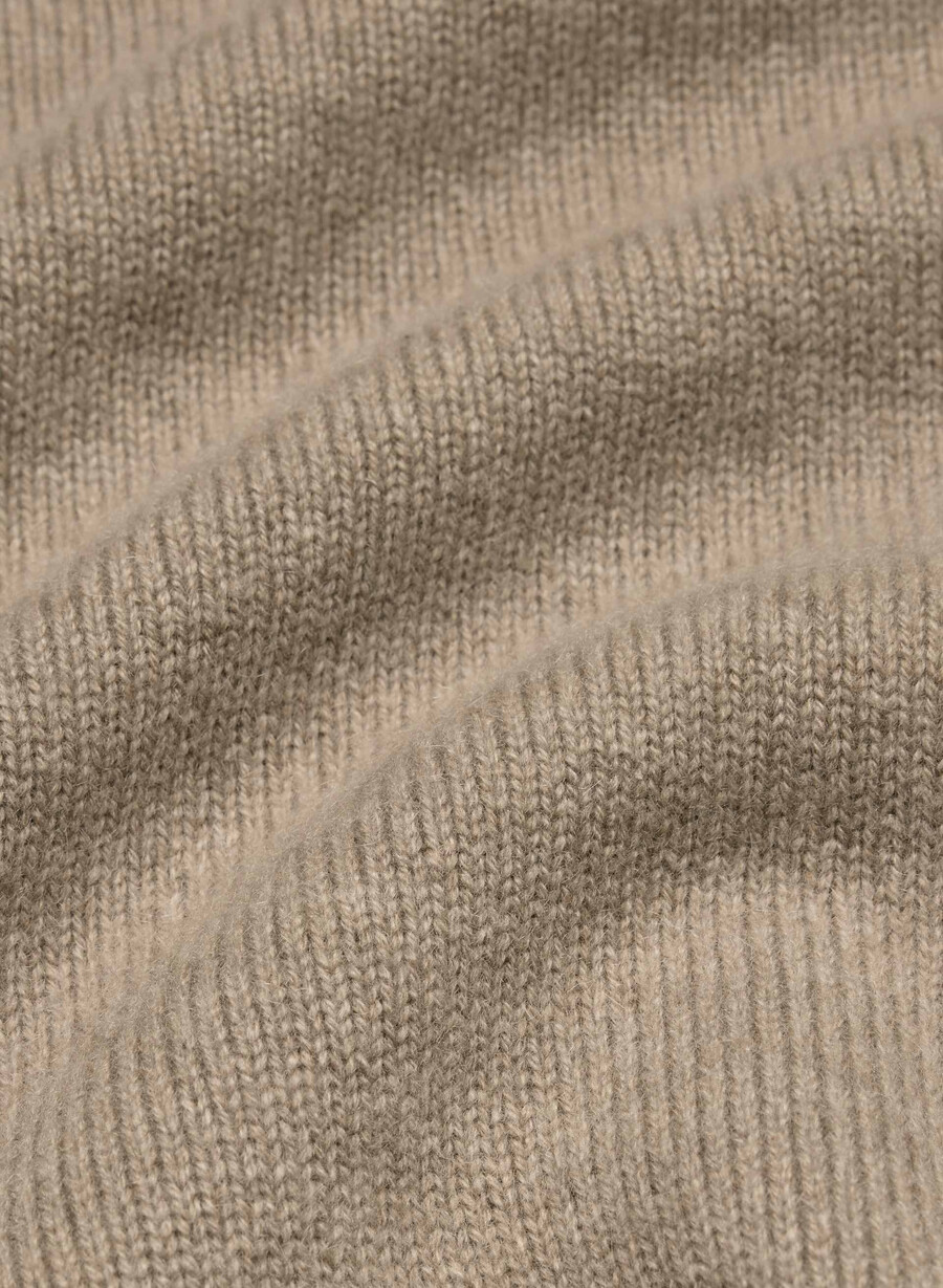 cardigan essential cashmere allegory heather nomad taupe