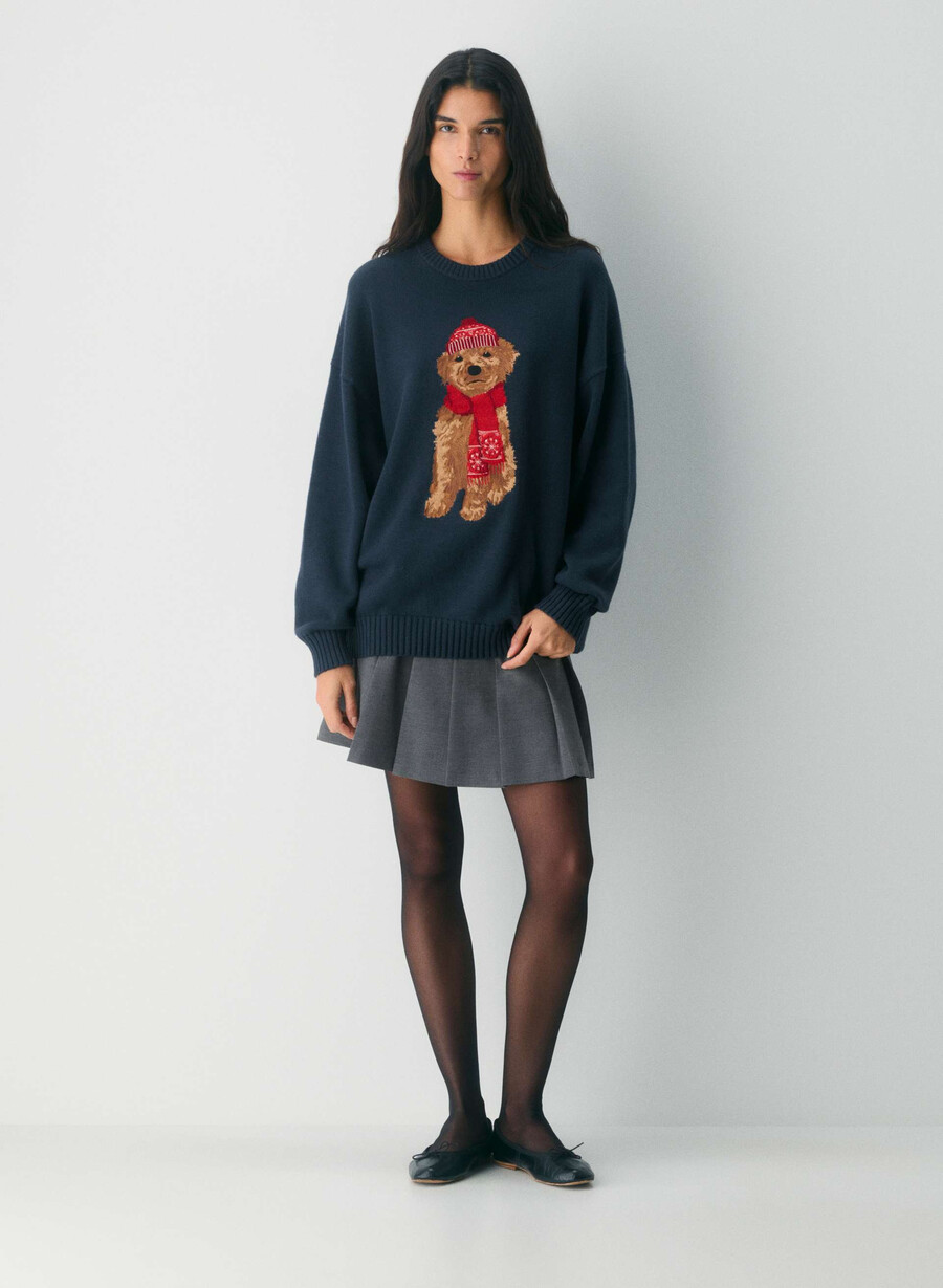 maglione cotton charm peggy icon hthr chrcl tonal