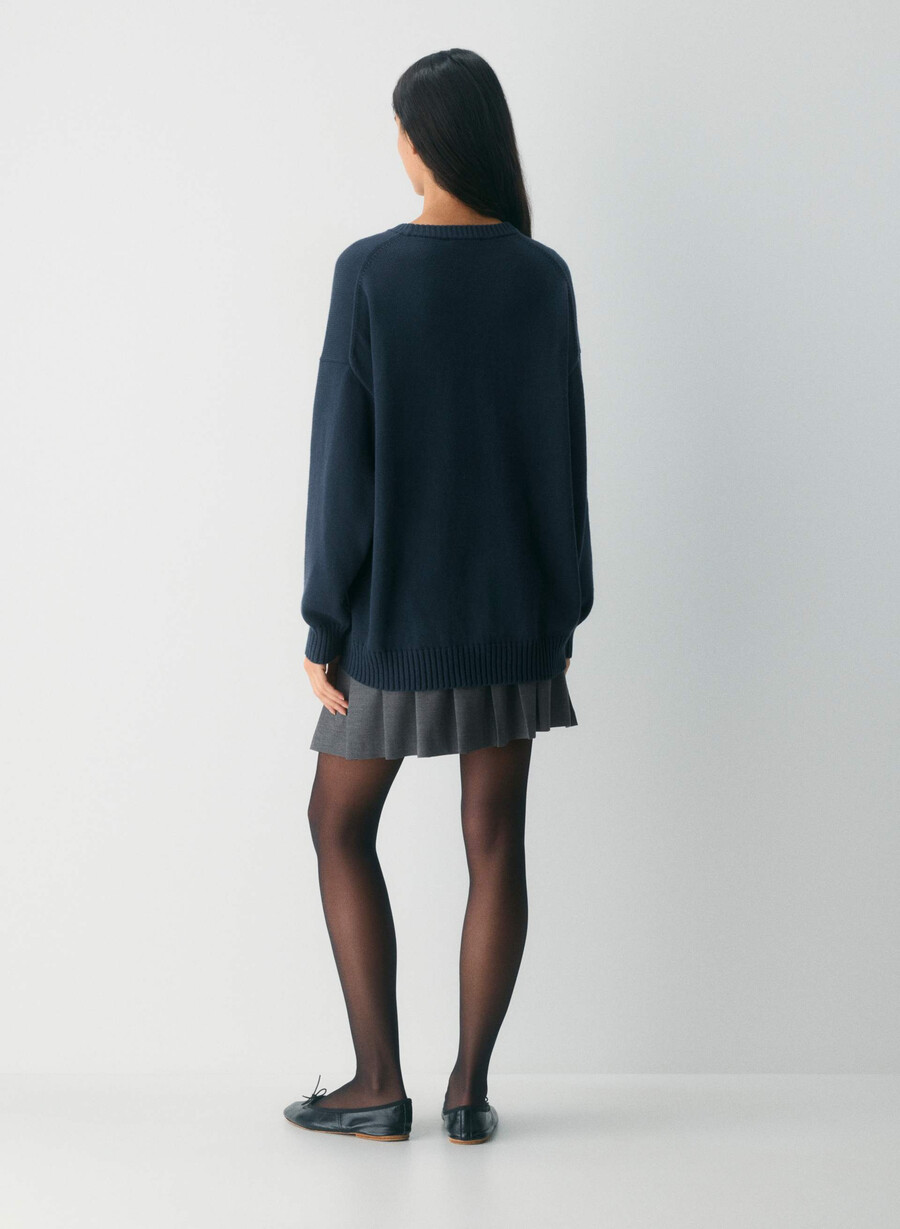 maglione cotton charm peggy icon hthr chrcl tonal