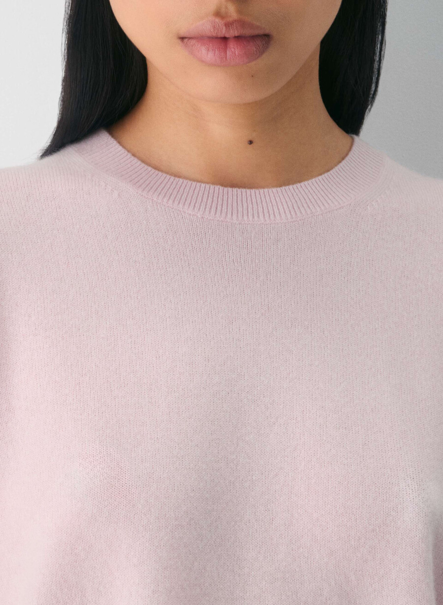 maglione bloor in cashmere nudo rosso lampeggiante