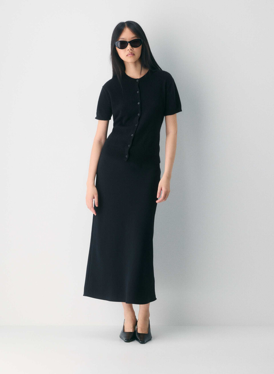 cardigan bare cashmere noteworthy nero