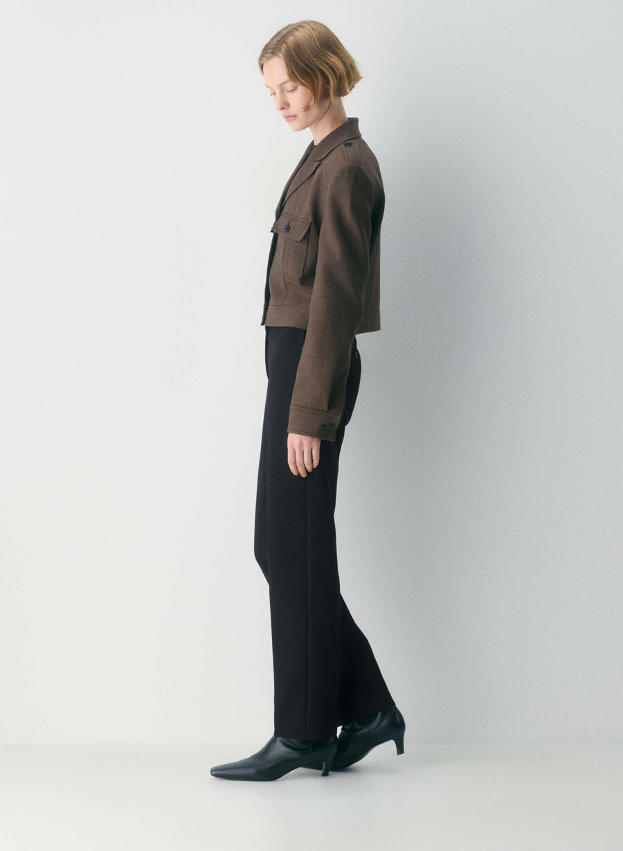 giacca march - twill merle chk cl tph chr