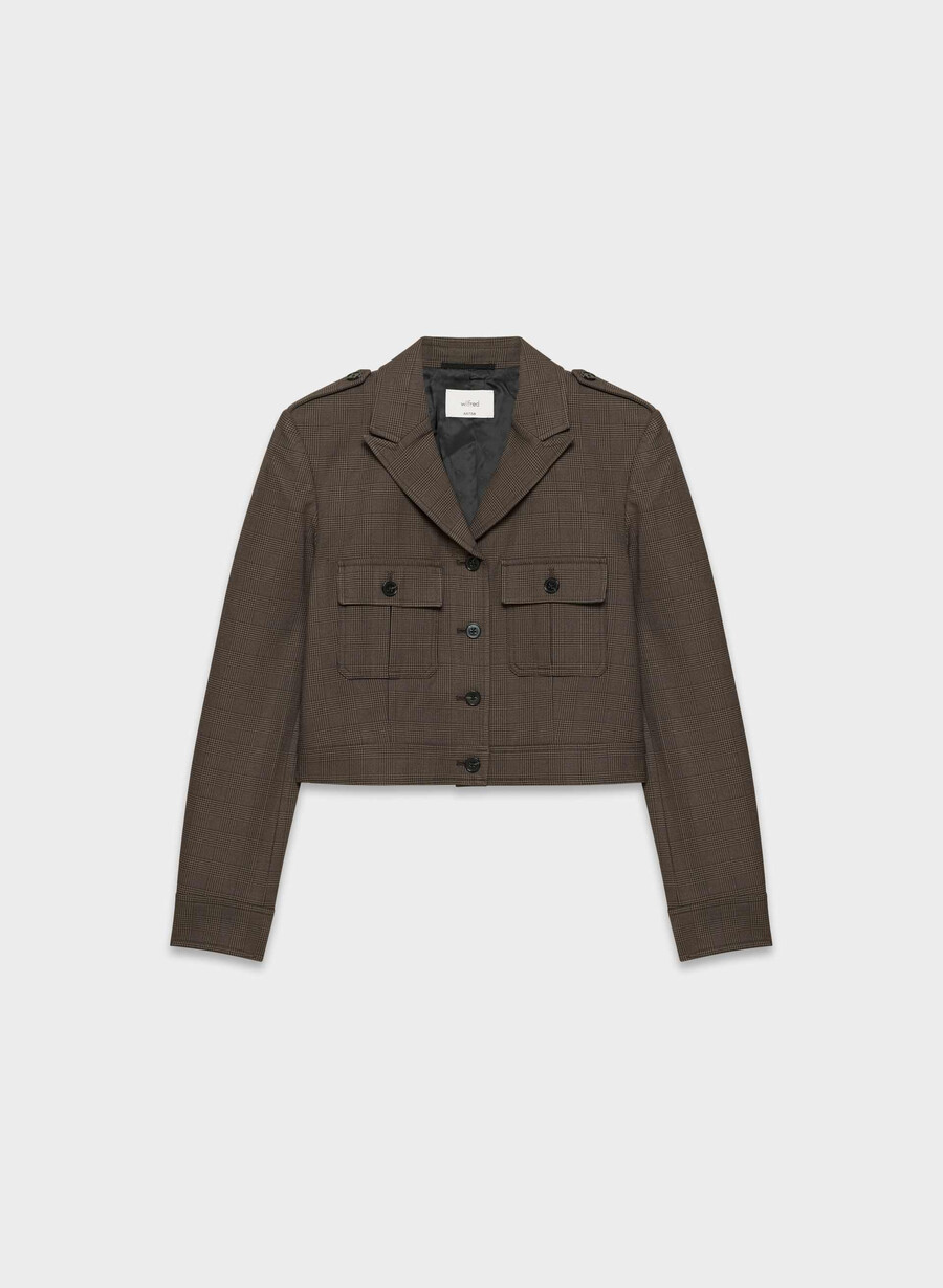 giacca march - twill merle chk cl tph chr
