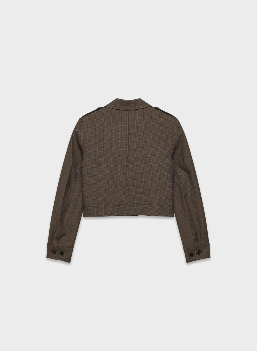 giacca march - twill merle chk cl tph chr