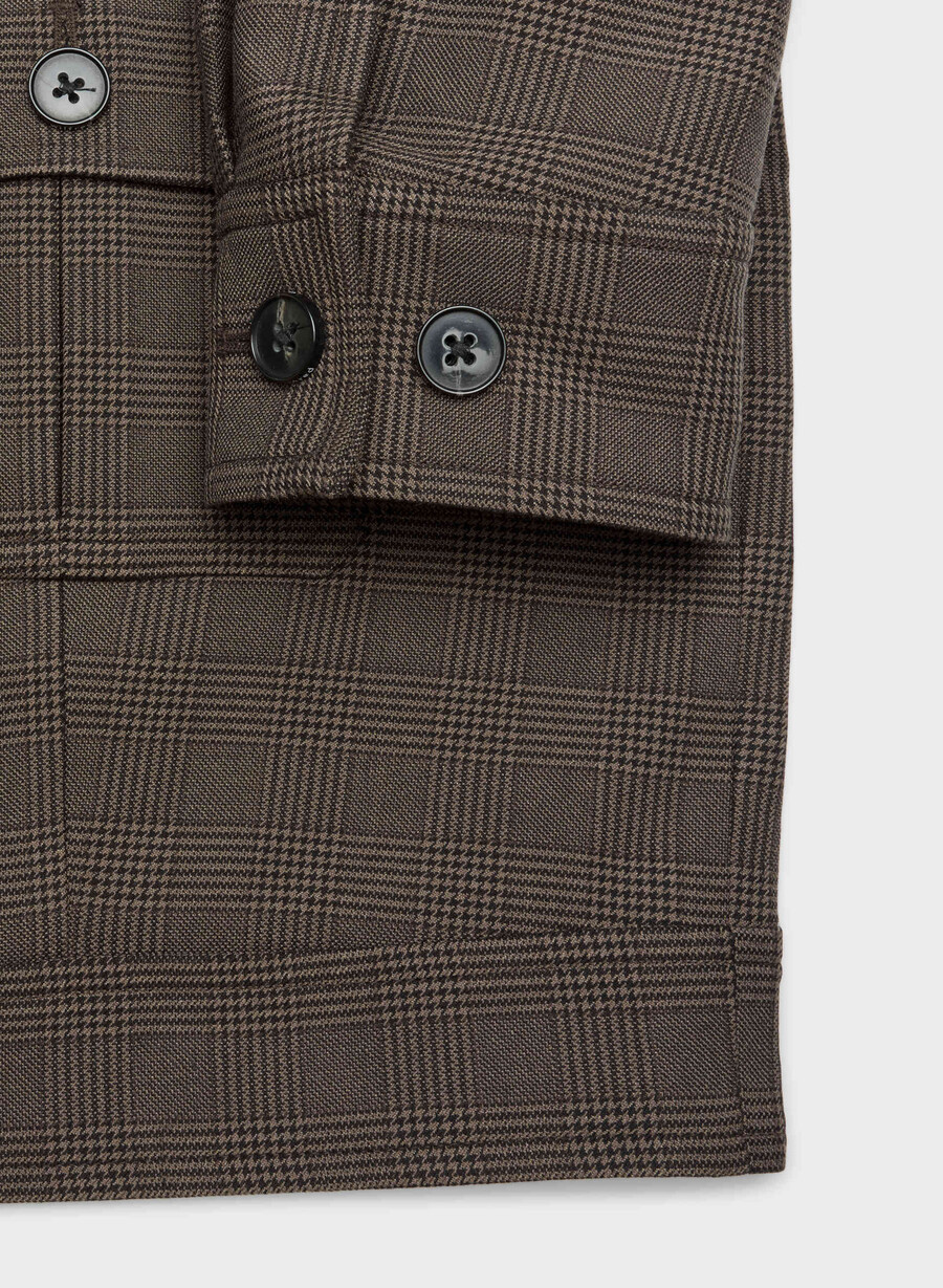 giacca march - twill merle chk cl tph chr