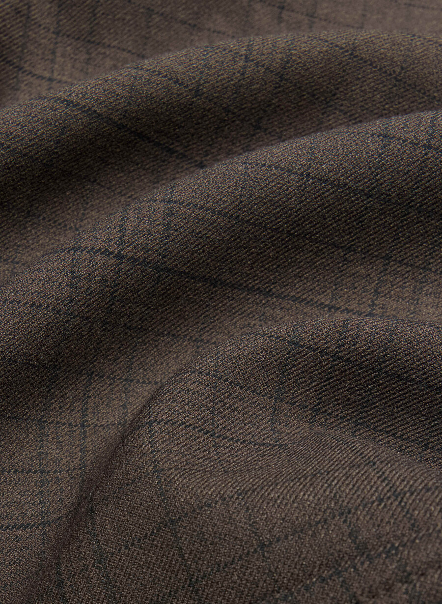 giacca march - twill sanford chk rm brblk