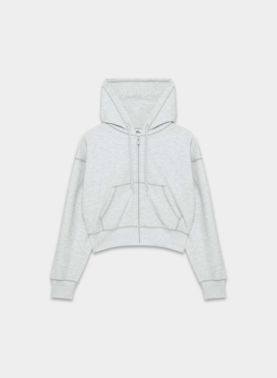 nuova felpa con cappuccio wafflex eddy heather chrome
