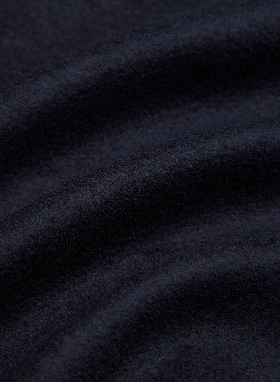cappotto the constant - lana e cashmere di lusso dark navy