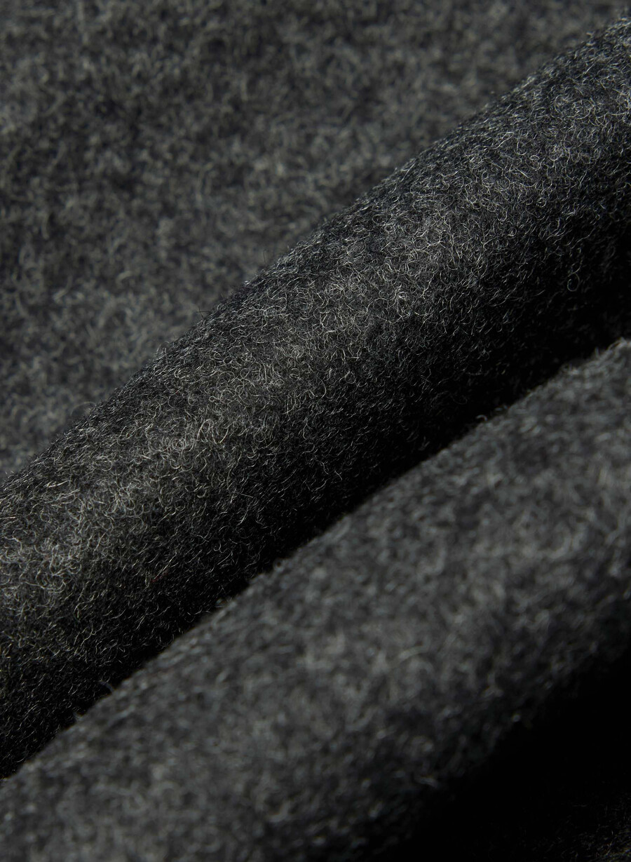 cappotto the constant - lana e cashmere di lusso heather charcoal