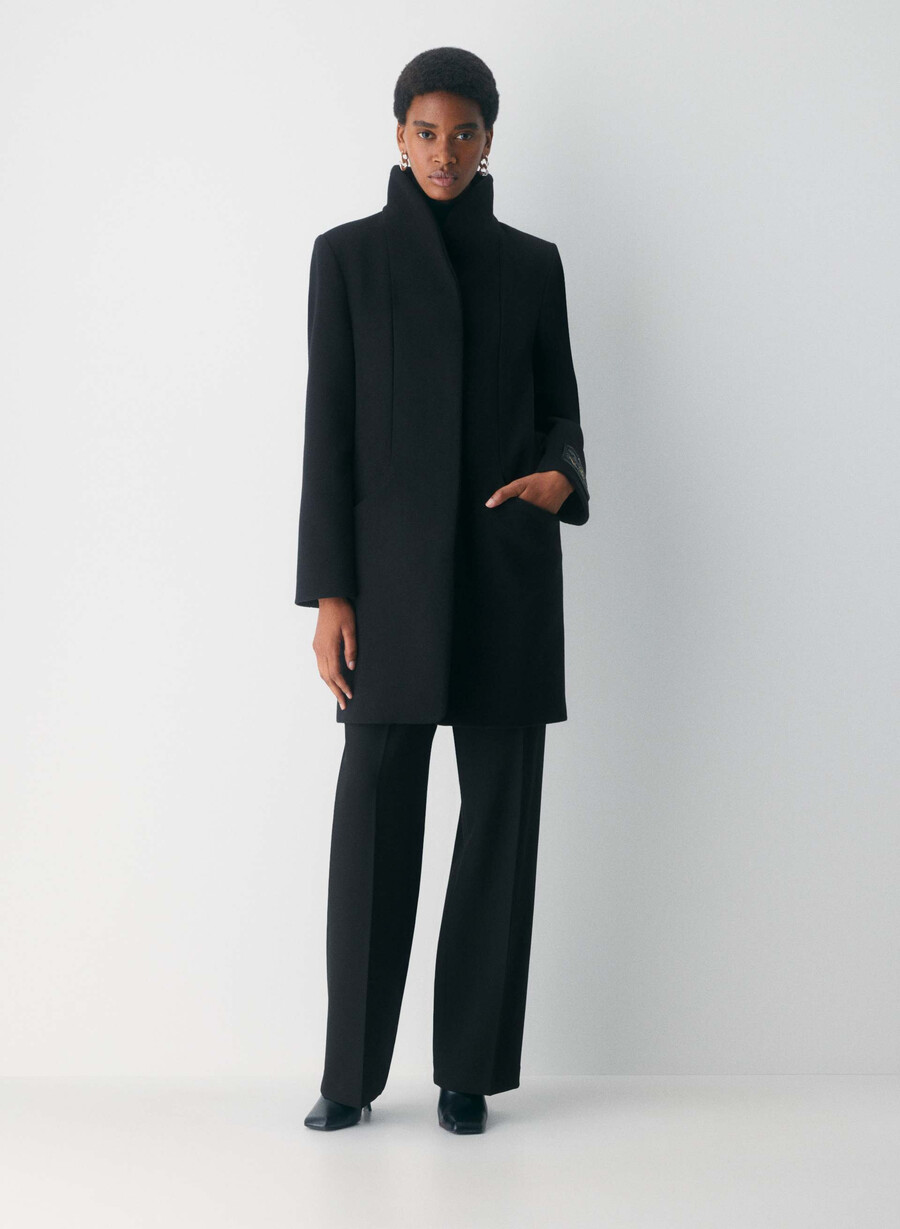 il cappotto cocoon - luxe wool cashmere nero
