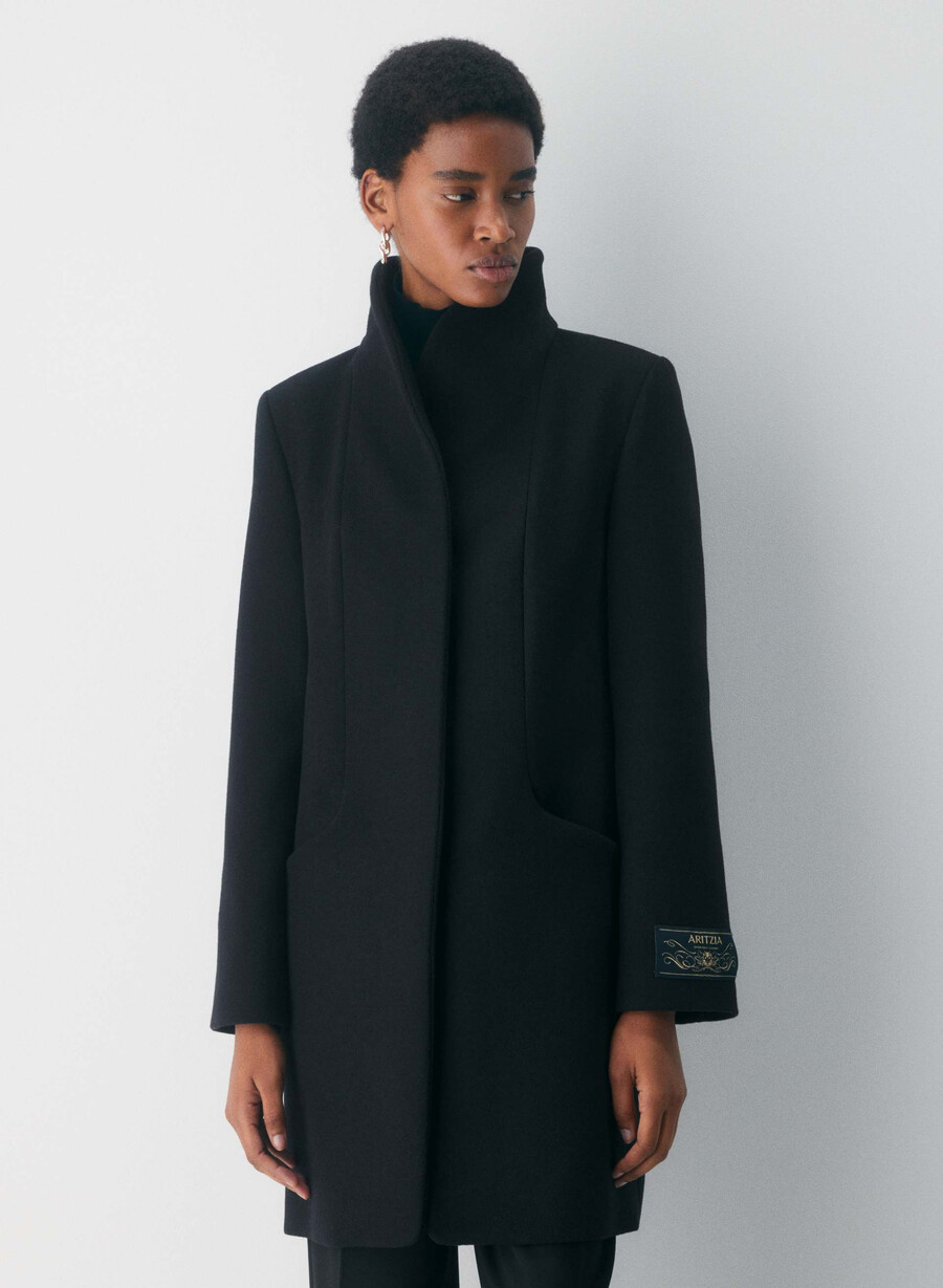 il cappotto cocoon - luxe wool cashmere nero