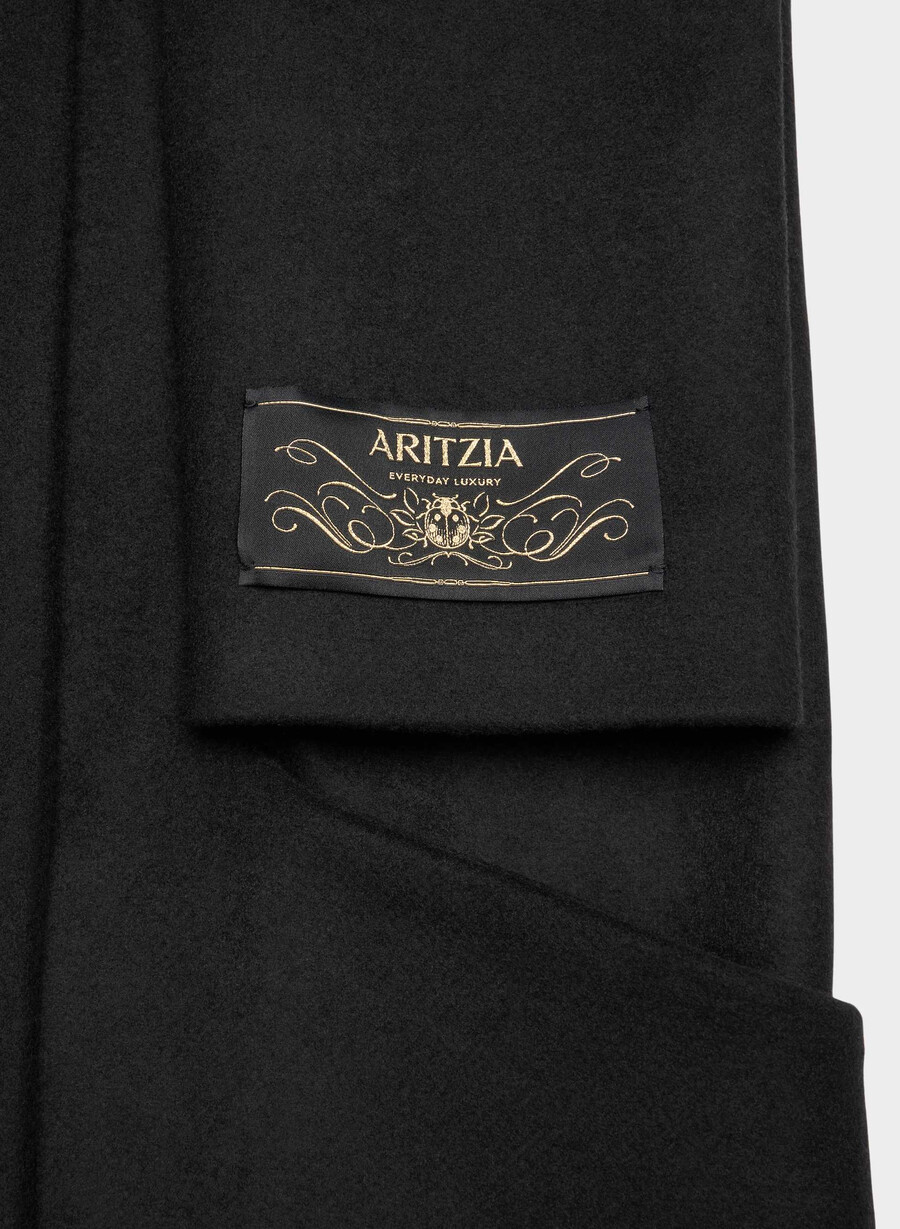 il cappotto cocoon - luxe wool cashmere nero