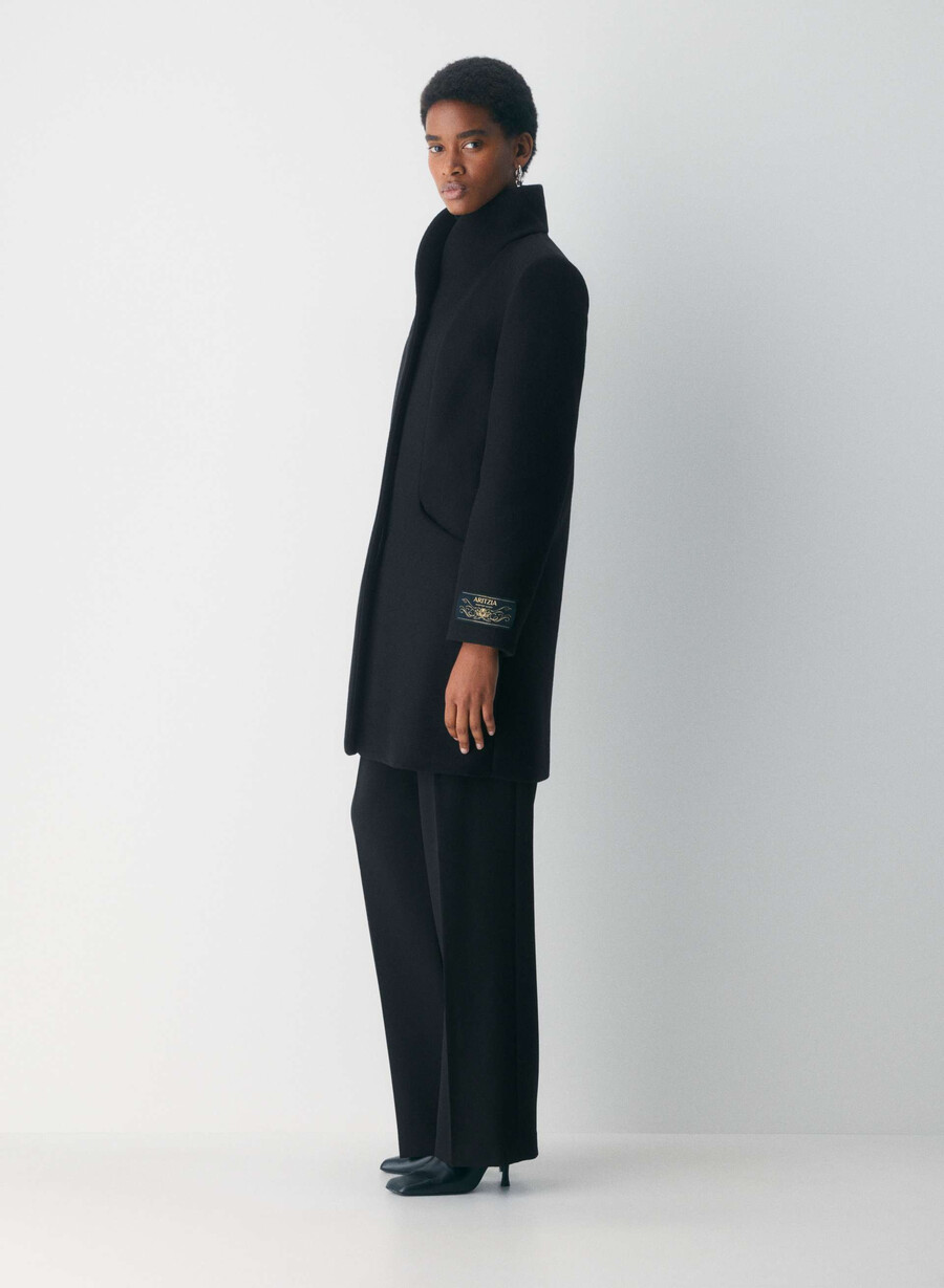 il cappotto cocoon - luxe wool cashmere nero