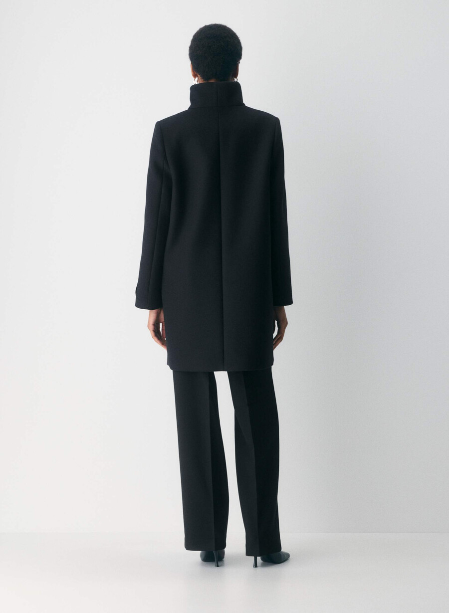 il cappotto cocoon - luxe wool cashmere nero