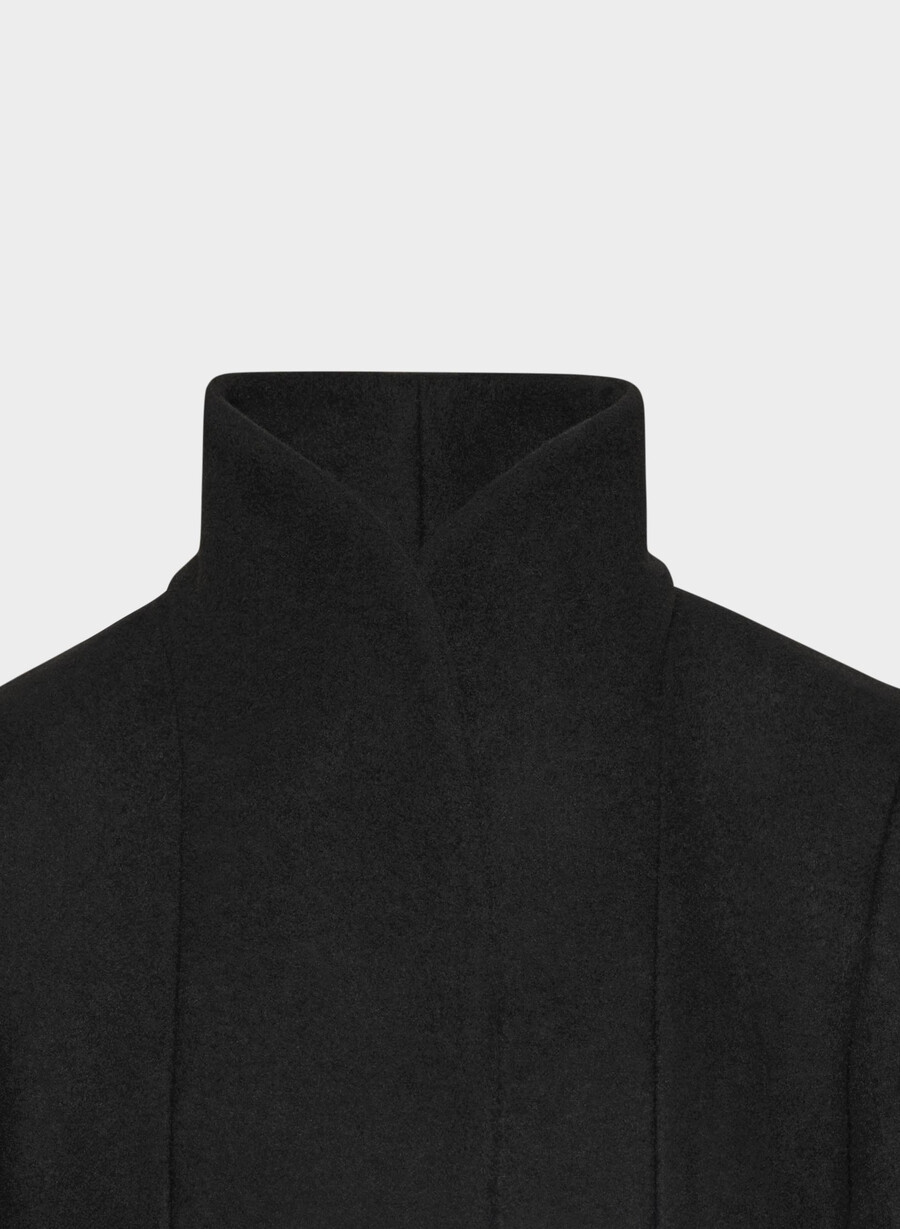 il cappotto cocoon - luxe wool cashmere nero