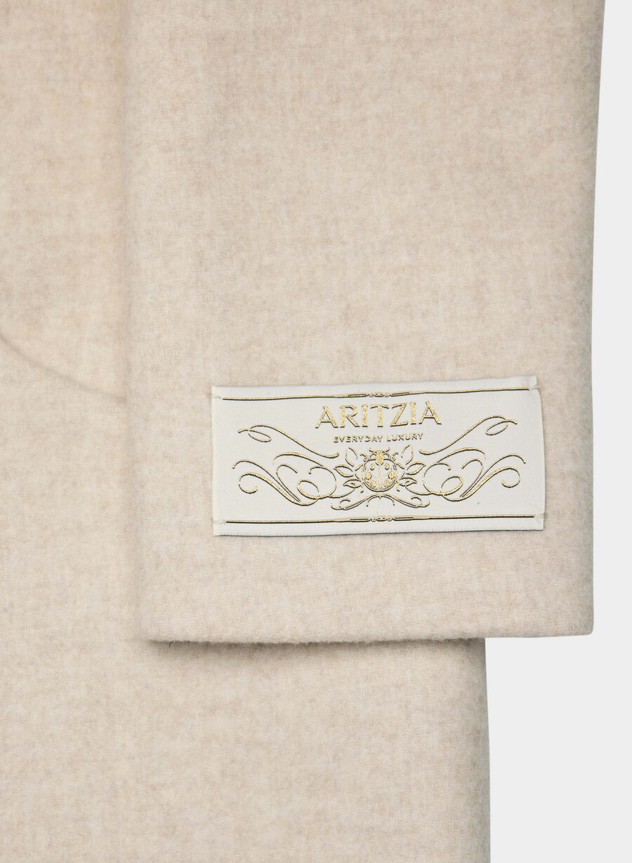 il cappotto cocoon - luxe wool cashmere heather light oatmeal