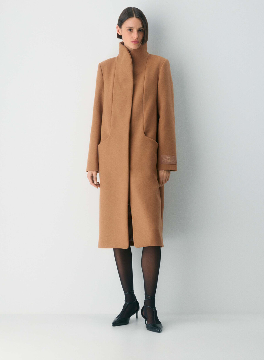 cappotto lungo cocoon - luxe wool cashmere saville