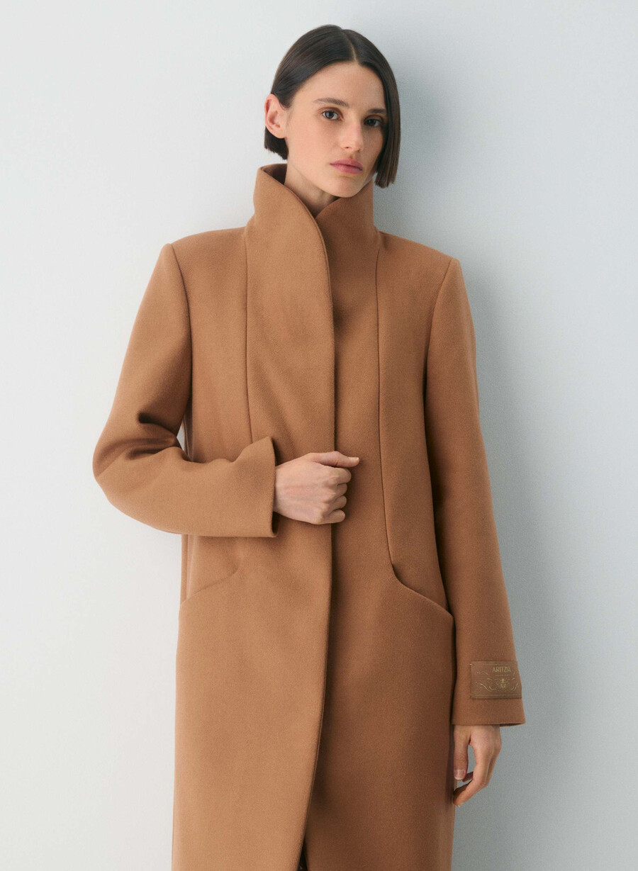 cappotto lungo cocoon - luxe wool cashmere saville