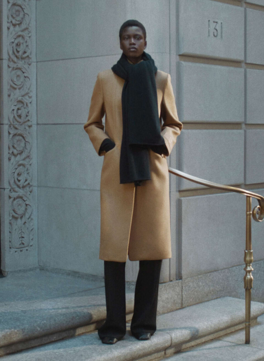 cappotto lungo cocoon - luxe wool cashmere saville
