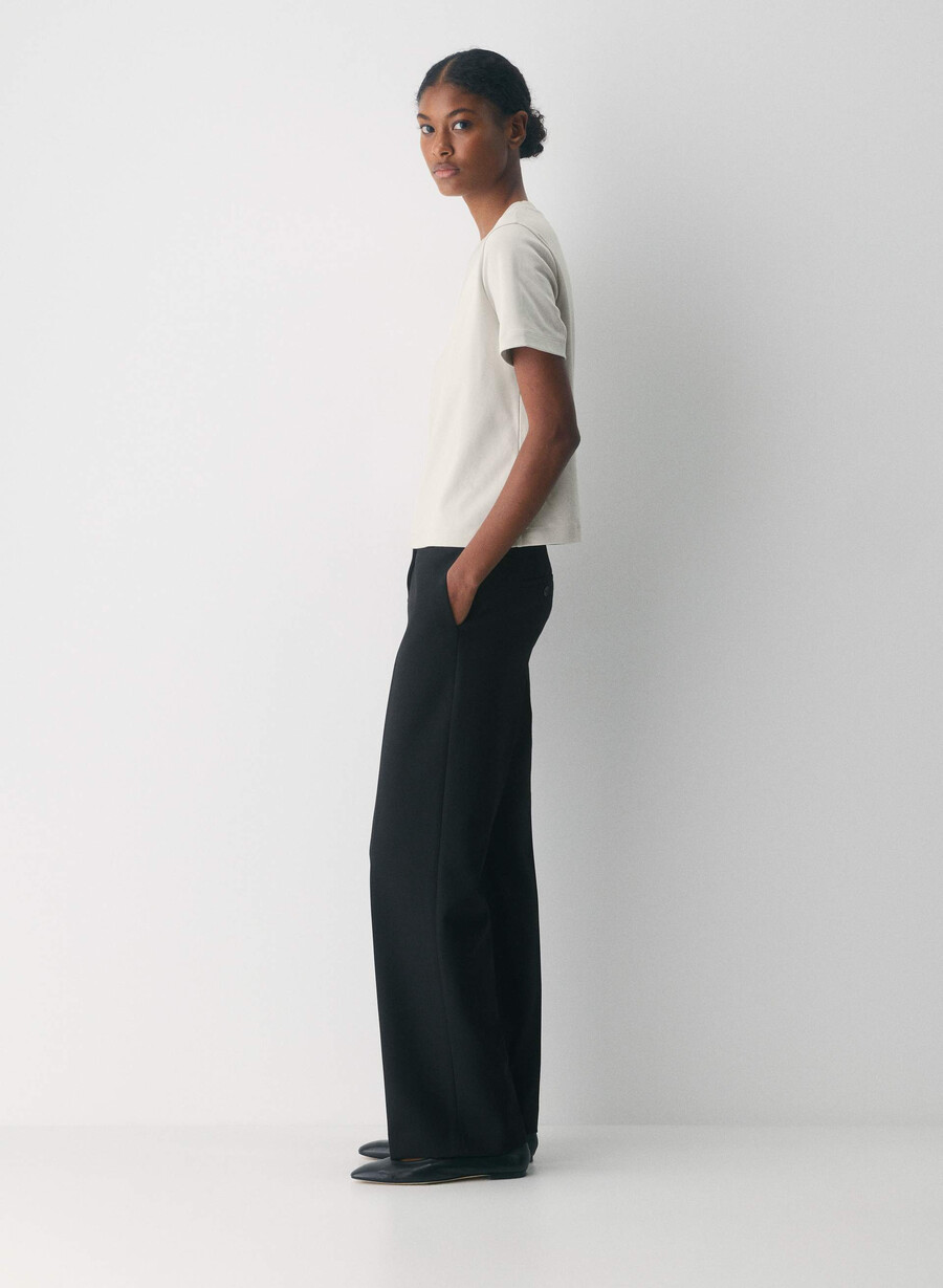 pantaloni a vita bassa new agency - ressential black