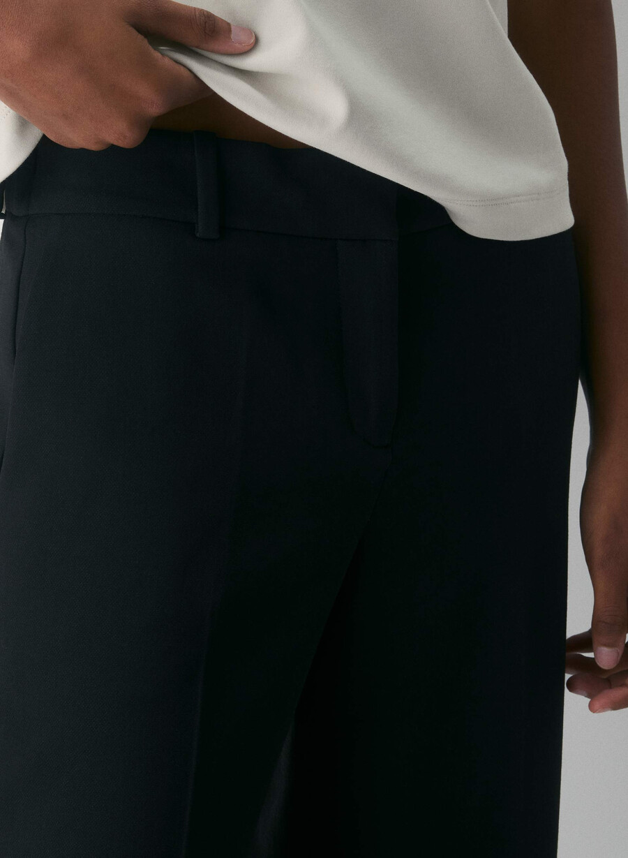 pantaloni a vita bassa new agency - ressential black