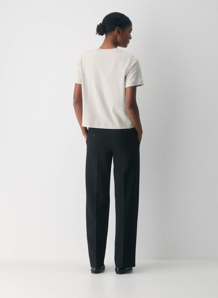 pantaloni a vita bassa new agency - ressential black