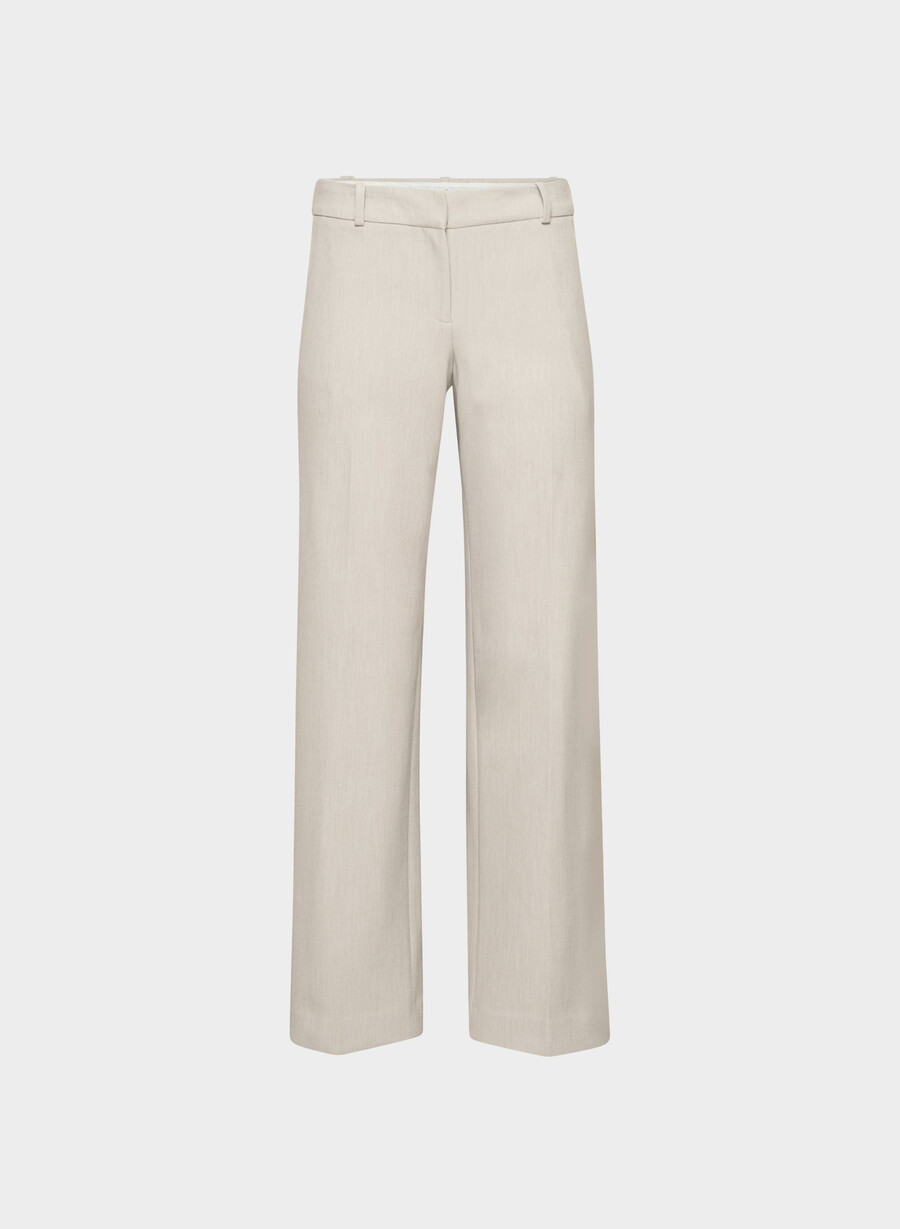 pantaloni a vita bassa new agency - ressential heather matte pearl