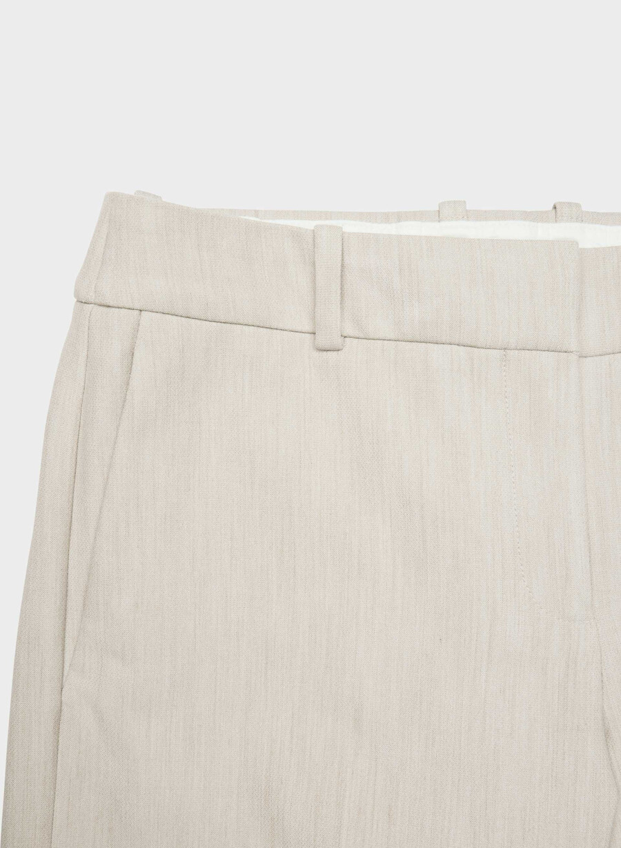 pantaloni a vita bassa new agency - ressential heather matte pearl