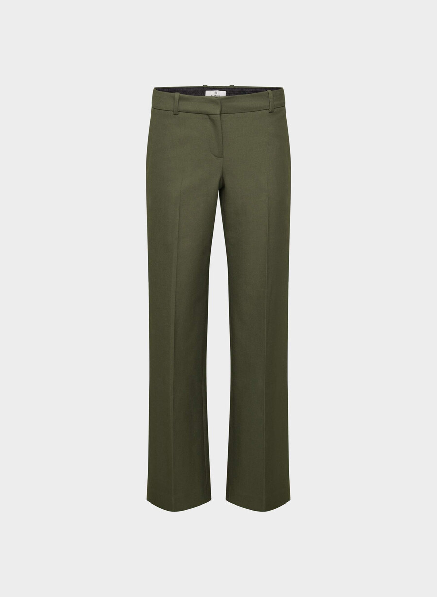 pantaloni a vita bassa new agency - ressential dark olive