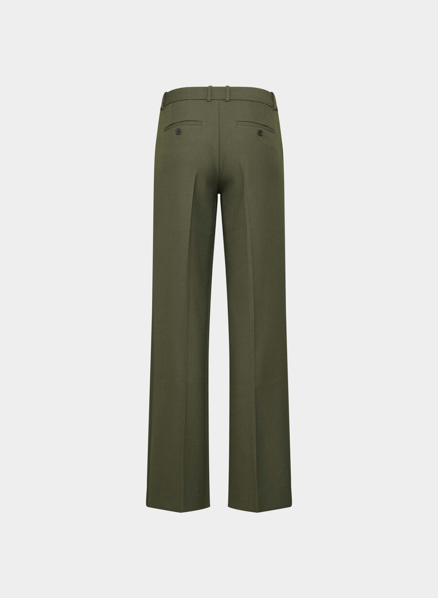 pantaloni a vita bassa new agency - ressential dark olive