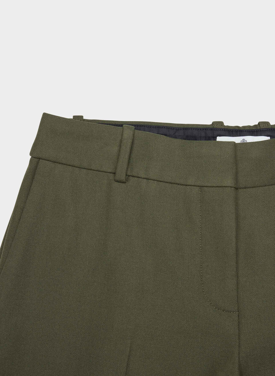 pantaloni a vita bassa new agency - ressential dark olive