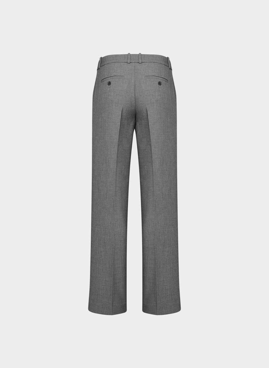 pantaloni a vita bassa new agency - ressential heather charcoal
