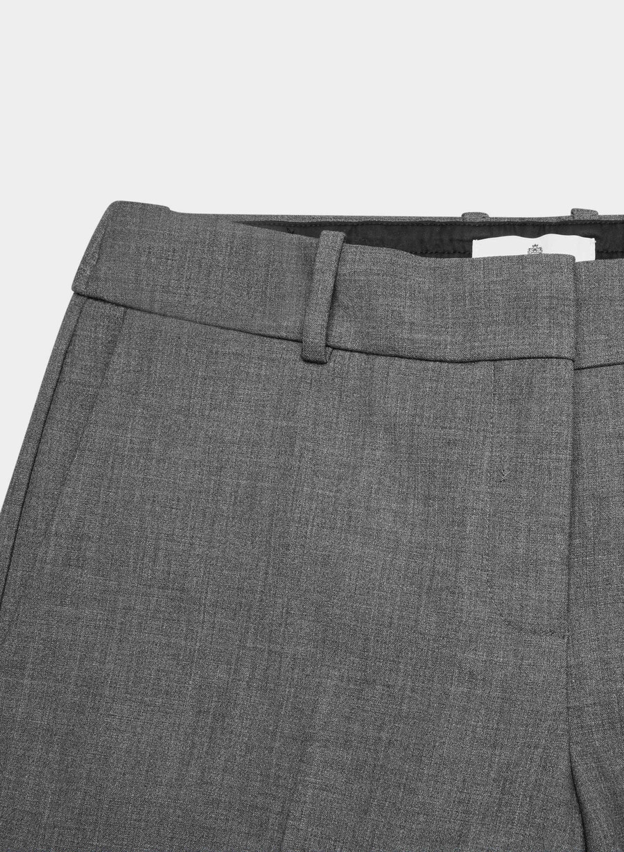 pantaloni a vita bassa new agency - ressential heather charcoal