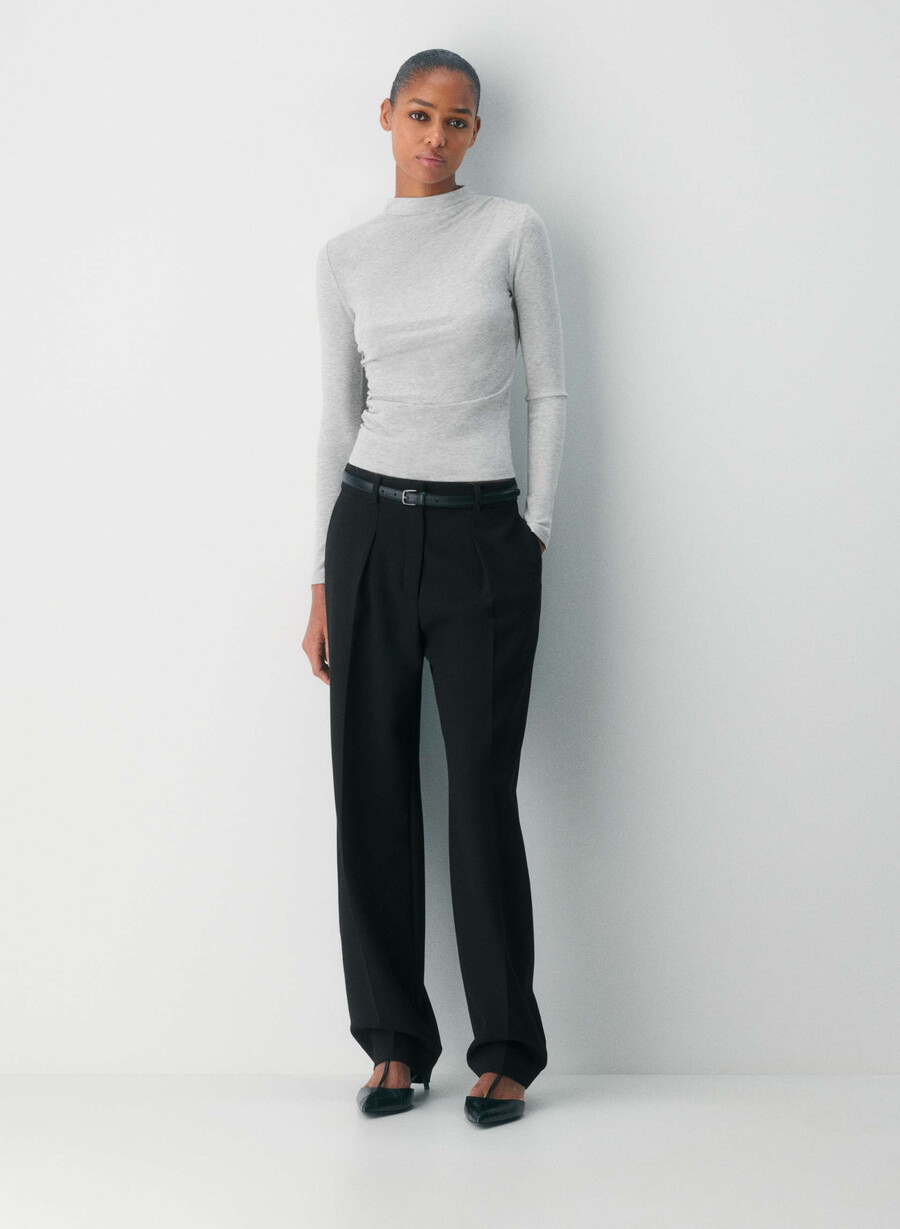 arpa mockneck heather chrome