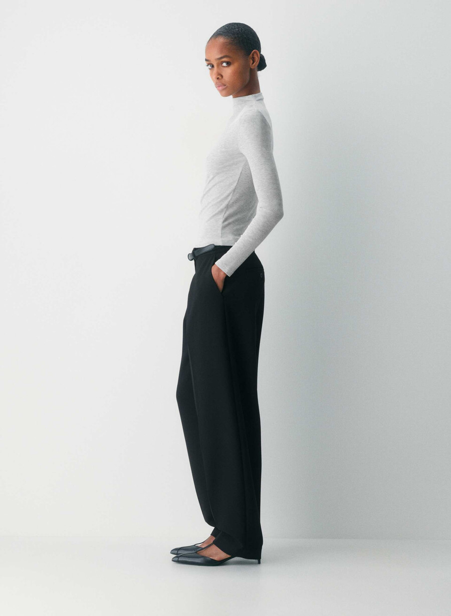 arpa mockneck heather chrome