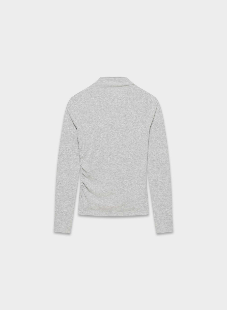 arpa mockneck heather chrome