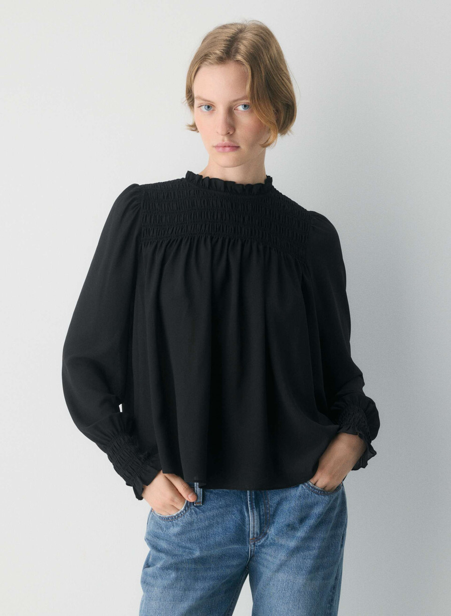 compose blouse nero