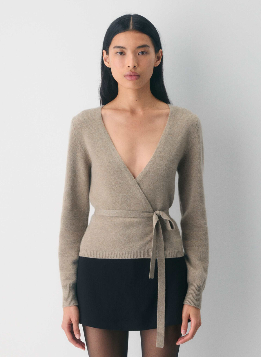 maglione haywood wool cashmere heather nomad taupe