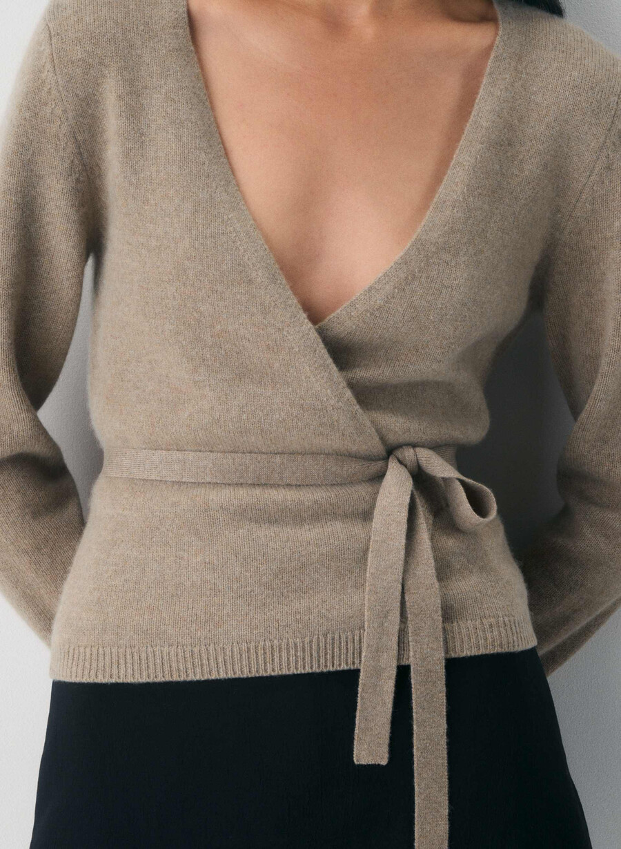 maglione haywood wool cashmere heather nomad taupe