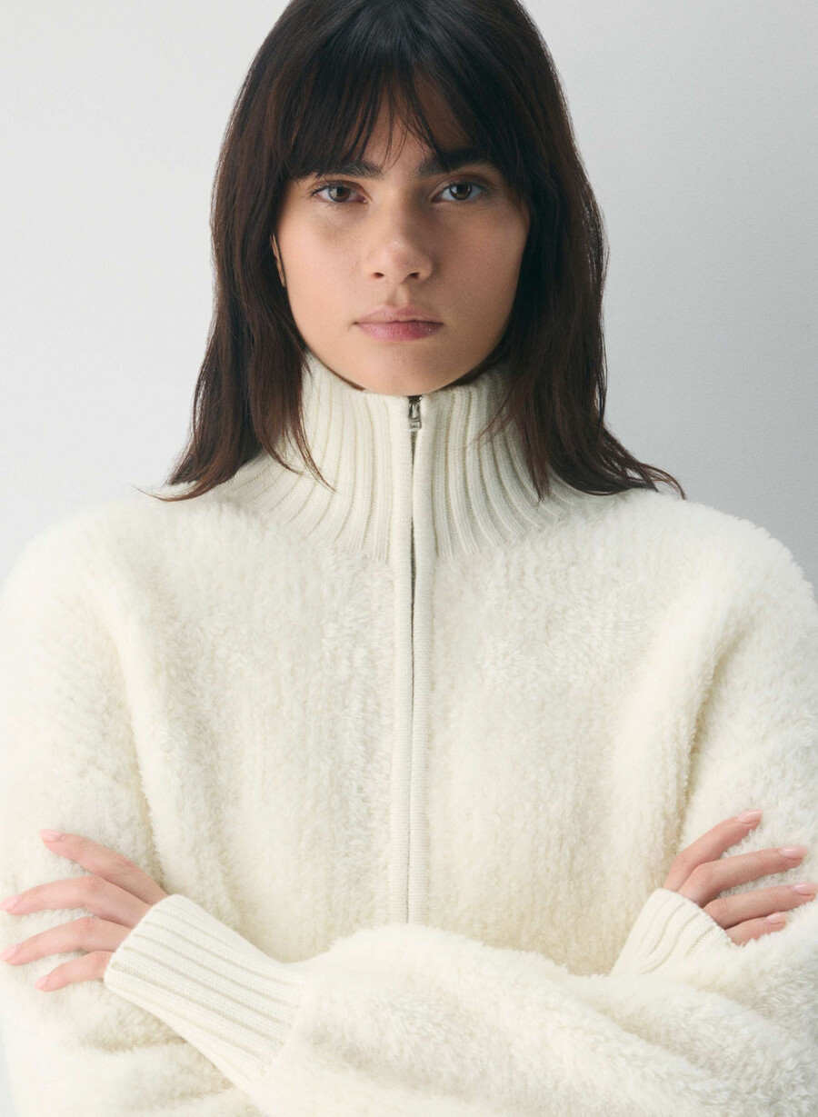 astro zip-up betulla chiara