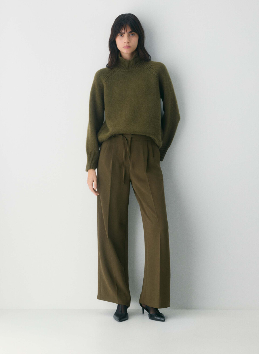 pantaloni monarch - crepette verde privato