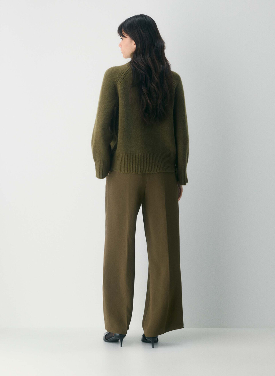 pantaloni monarch - crepette verde privato