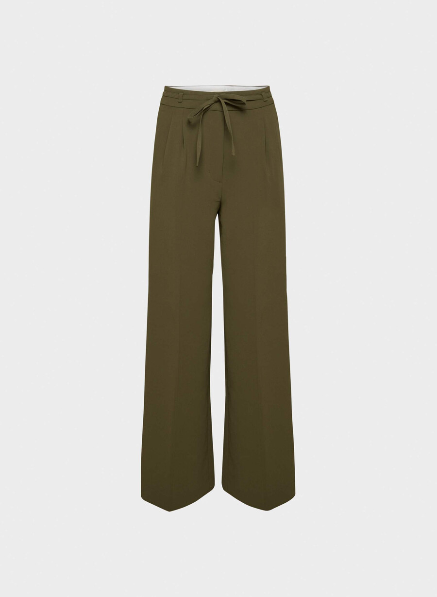 pantaloni monarch - crepette verde privato